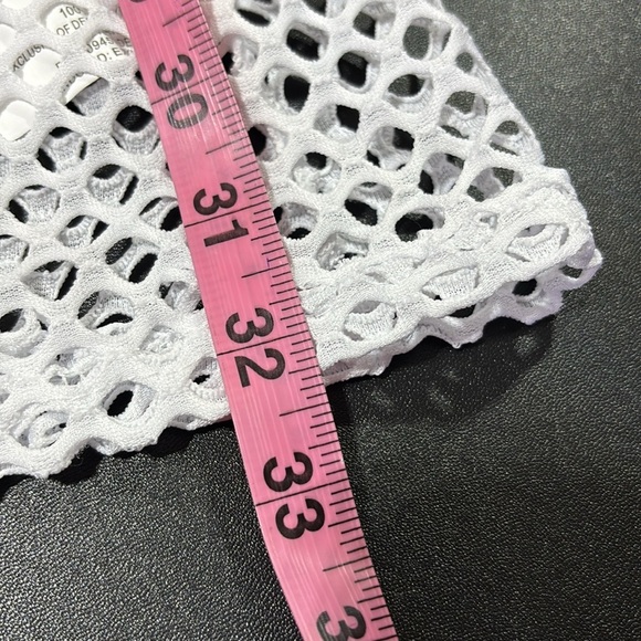 Bloom & Pop Open Crocheted, sleeveless, racerback,mid length swim coverup,summer - Picture 9 of 9